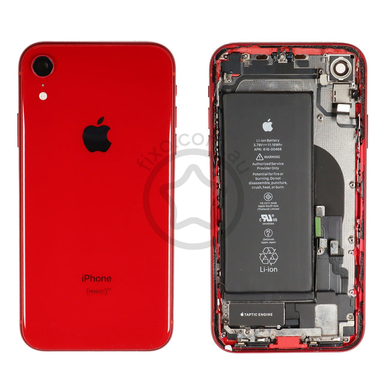 iPhone XR Rear Glass Housing and Frame with Battery Product Red