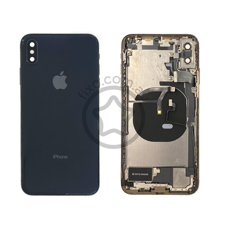 iPhone XS Max Rear Glass / Stainless Steel housing in Space Grey