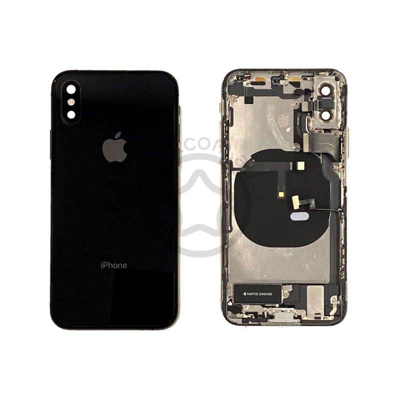 Second Hand iPhone XS Rear Glass / Stainless Steel housing in Space Grey