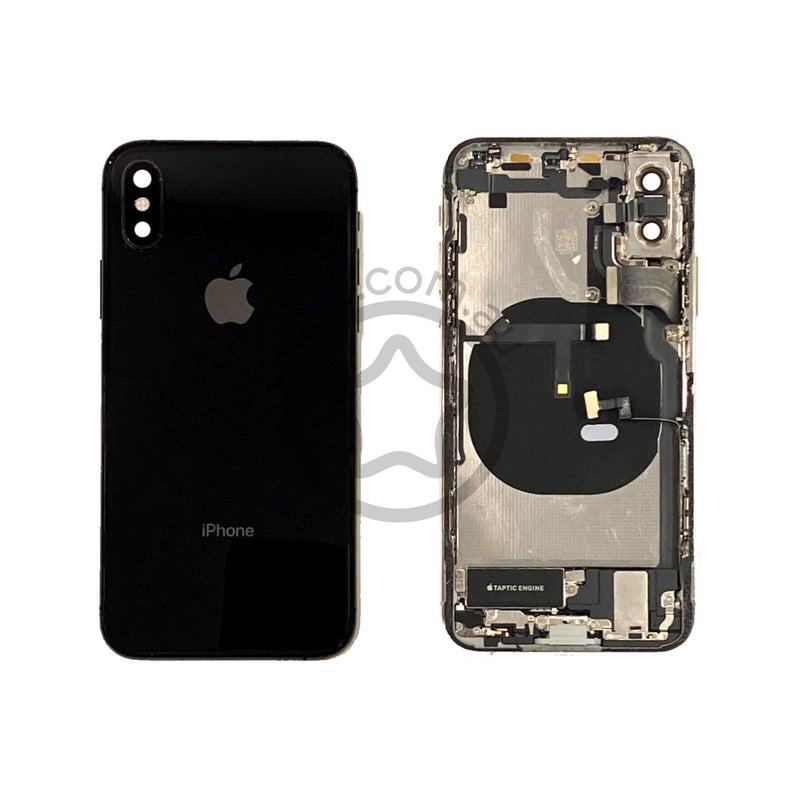 Second Hand iPhone XS Rear Glass / Stainless Steel housing in Space Grey