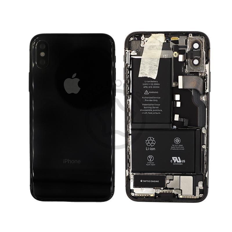 Black iPhone X Rear Glass Housing Frame