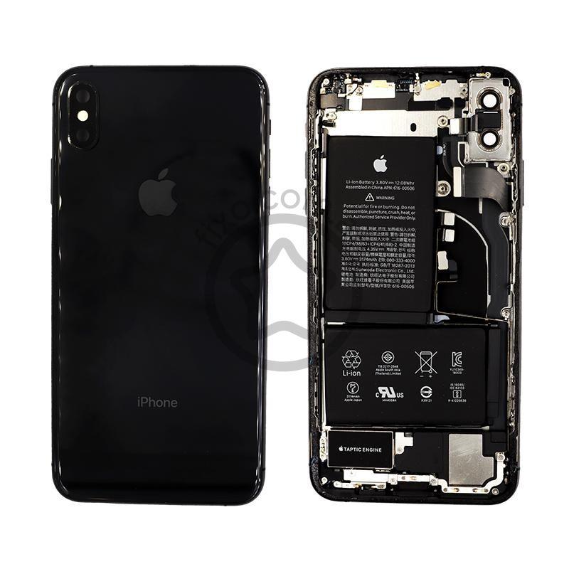 Black iPhone XS Max Rear Glass Frame Replacement