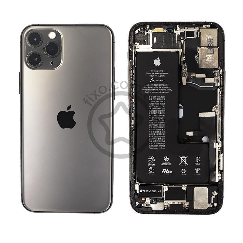 iPhone 11 Pro Max Rear Glass Housing and Frame in Space Grey