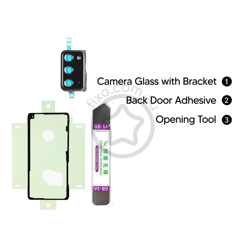 DIY Samsung Galaxy Camera Glass in Bracket Replacement Kit Mystic Black