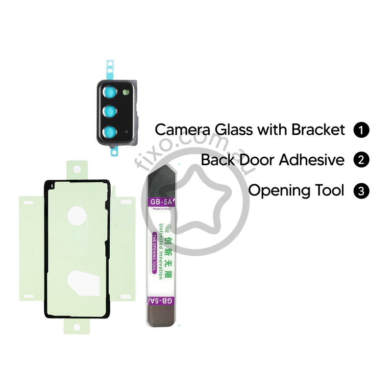 DIY Samsung Galaxy Camera Glass in Bracket Replacement Kit Mystic Black
