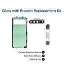 Samsung Galaxy S10 5G DIY Rear Camera Glass Bracket Replacement Kit Crown Silver