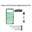 Samsung Galaxy S10 5G DIY Rear Camera Glass Bracket Replacement Kit Majestic Black
