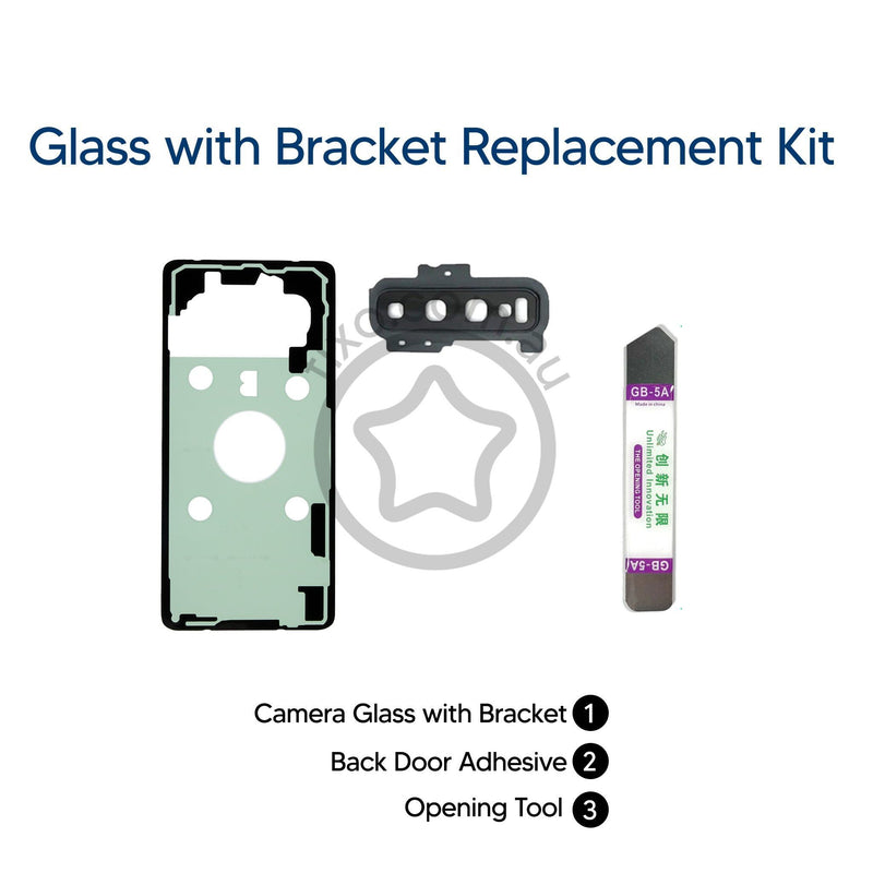 Samsung Galaxy S10 Plus DIY Rear Camera Glass & Cover Repair Kit in Black