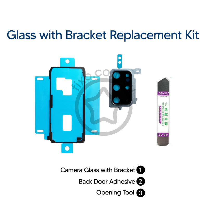 Samsung Galaxy S20 Plus DIY Rear Camera Glass & Bracket Replacement Kit - Cloud Blue