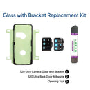 Samsung Galaxy S20 Ultra DIY Rear Camera Glass Repair Kit - Glass with a bracket