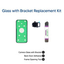 Samsung Galaxy S7 DIY Rear Camera Glass with Bracket Replacement Kit in Black